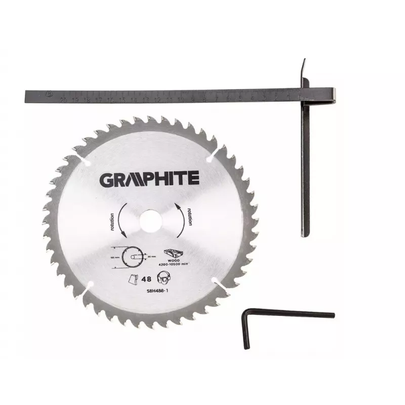 Sega circolare Graphite 58G488 1200 W 185 mm