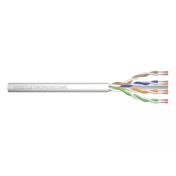 Cavo di rete Digitus CAT 6 U/UTP Twisted-Pair patch, non intestato 100 m, grigio