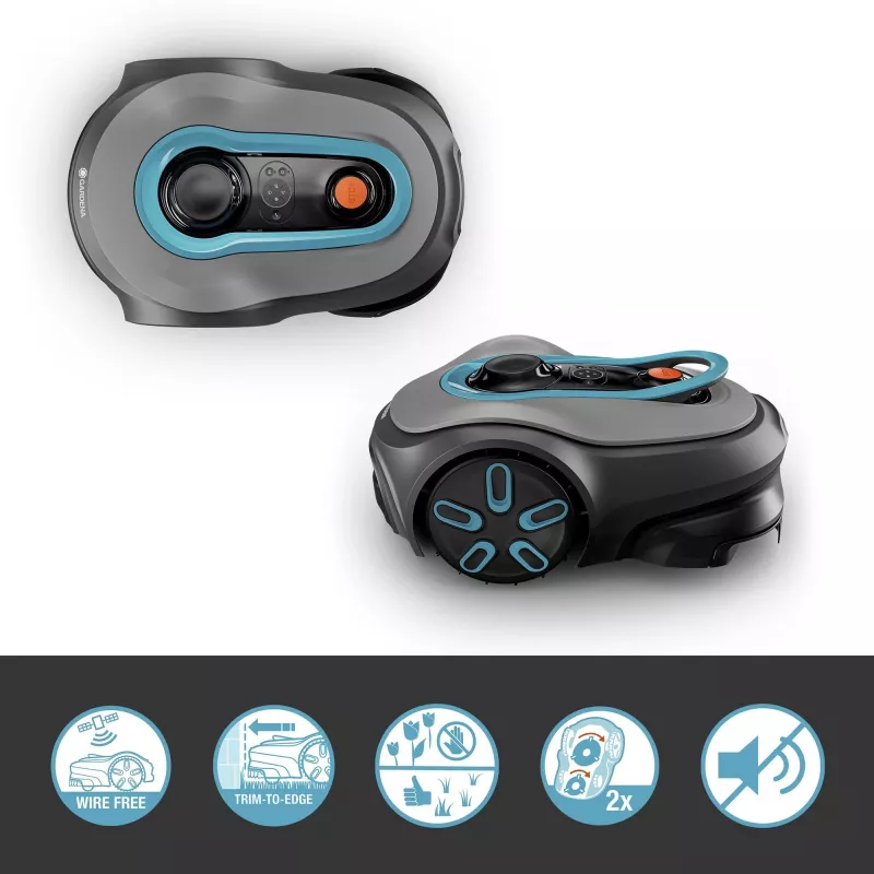 Robot tagliaerba Gardena smart SILENO free superficie massima prato 1200 m² larghezza di taglio 16 cm