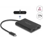 Adattatore USB Type-C a 2× HDMI 4K 60 Hz Delock 64309 (DisplayLink)