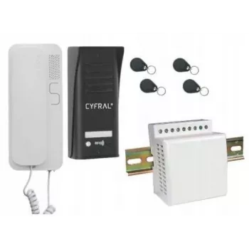 Citofono Cyfral Cosmo 1-TENANT nero
