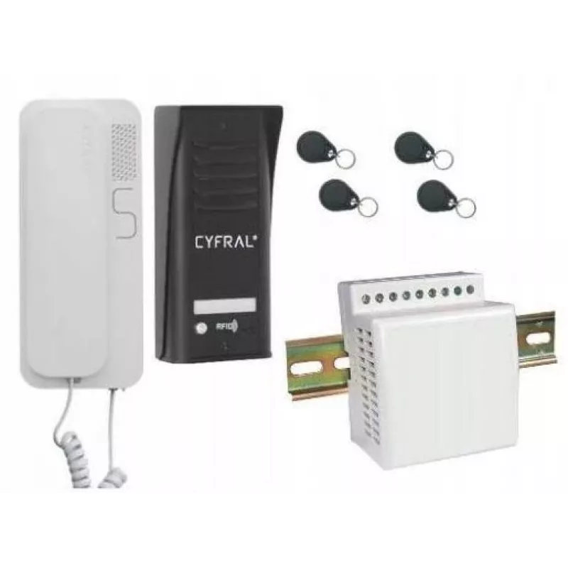 Citofono Cyfral Cosmo 1-TENANT nero