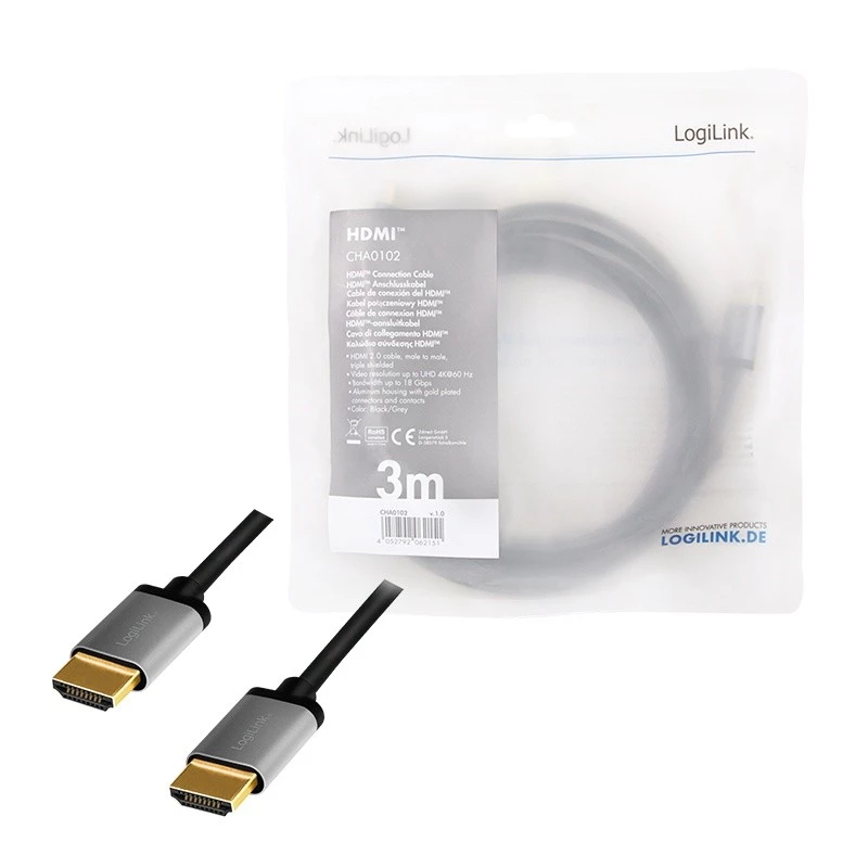 Cavo HDMI LogiLink CHA0102 3 m