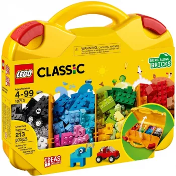 LEGO 10713 Classic Creative valigetta scatola per riporre giocattoli con divertenti mattoncini colorati regalo per bambini e bambine dai 4 anni pezzo singolo
