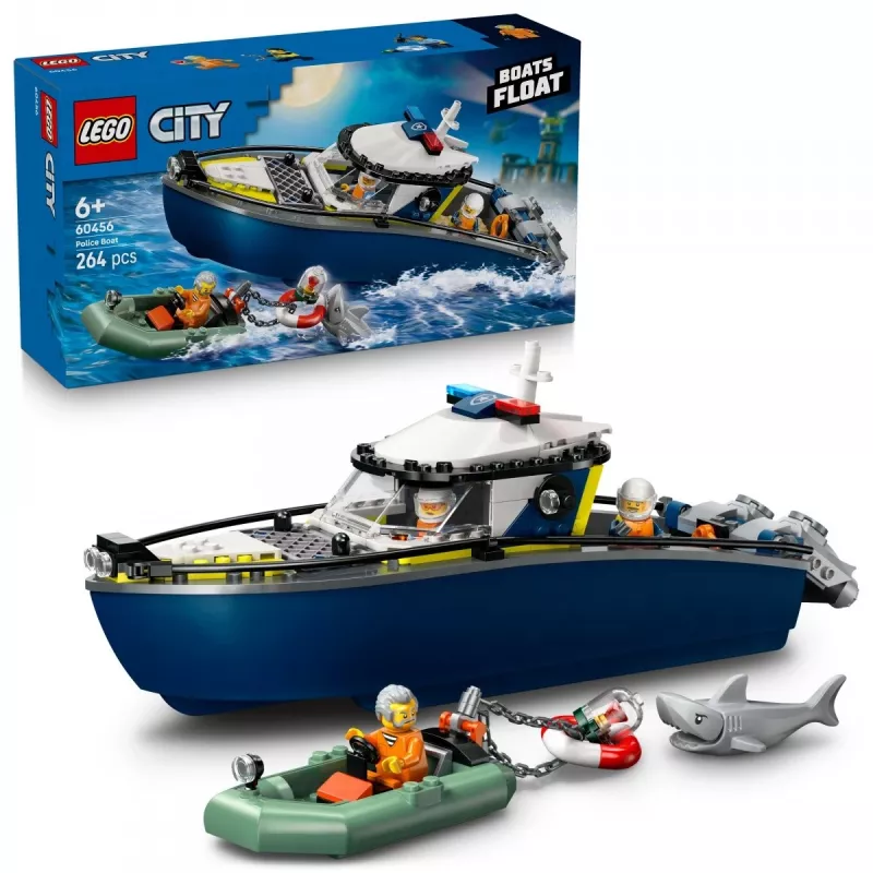 LEGO CITY 60456 Inseguimento con motoscafo della polizia