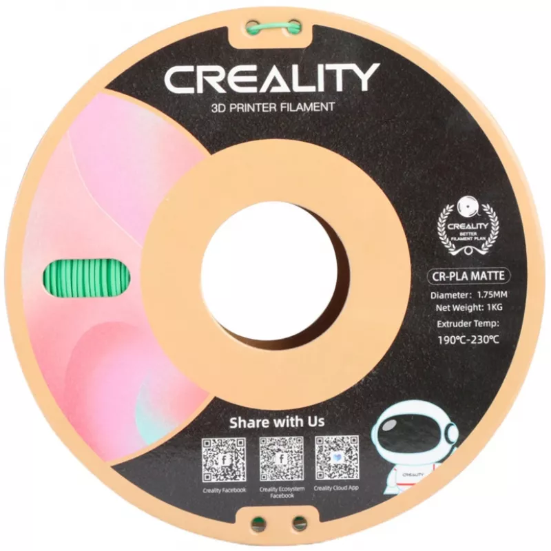 Materiale per stampa 3D Creality 3301010301 Acido polilattico PLA verde 1 kg 1,75 mm