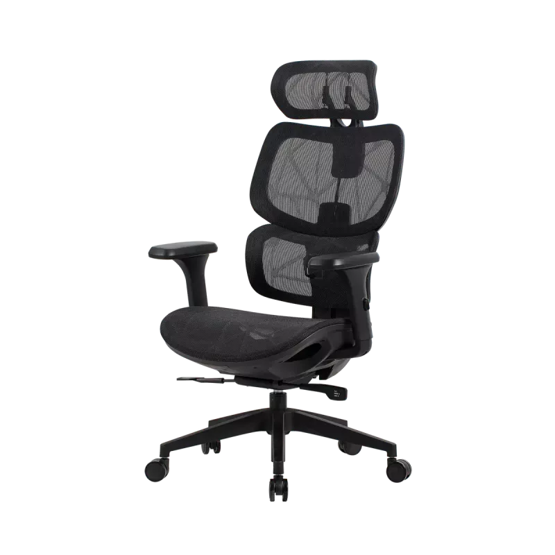 Sedia da ufficio gaming Onex | Ventra Premium rete in tessuto | nero