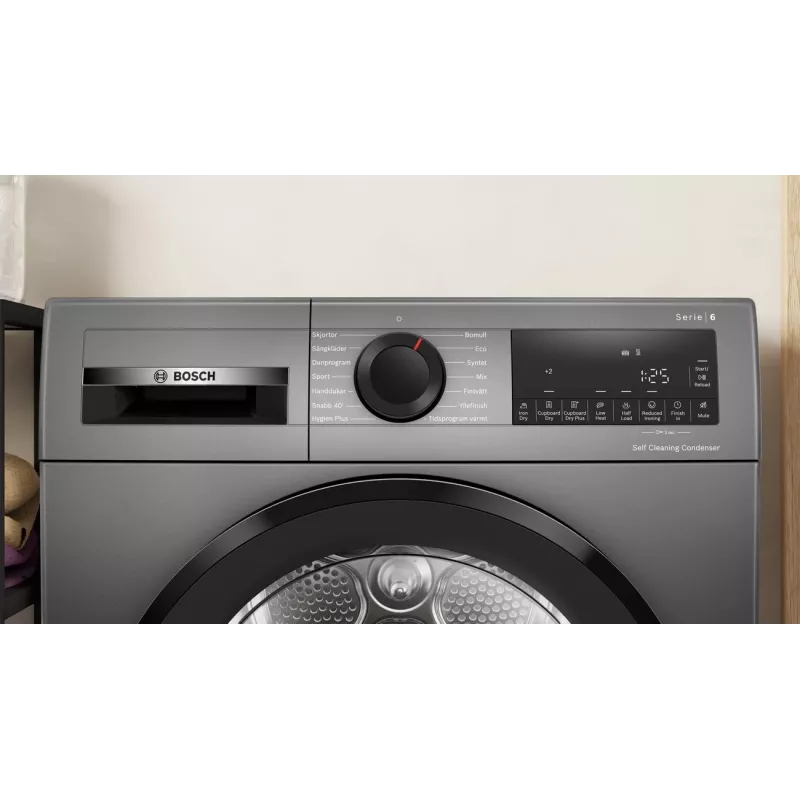 Bosch WQG245DXSN asciugatrice a pompa di calore 9 kg