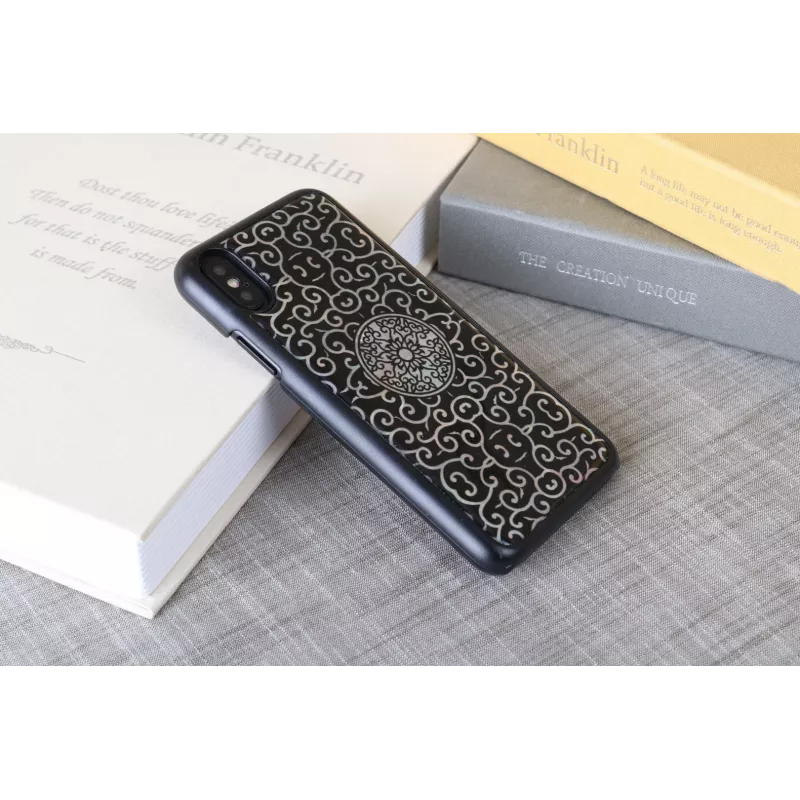 Custodia per smartphone iKins per iPhone XS / XS S Liana — nero