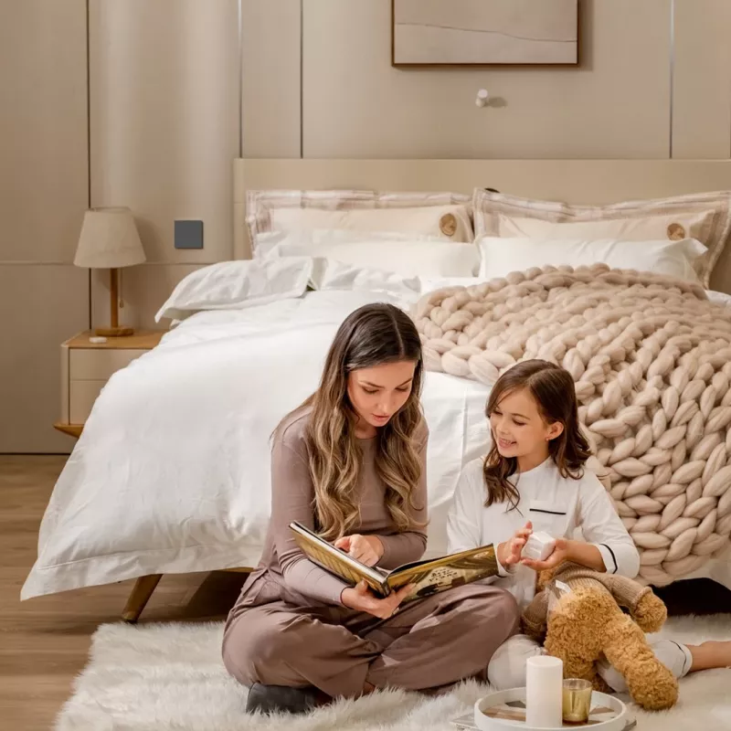 AQARA Smart interruttore a parete H1 EU (senza neutro, interruttore singolo) (WS-EUK01-G), grigio - interruttore a parete Zigbee con relè