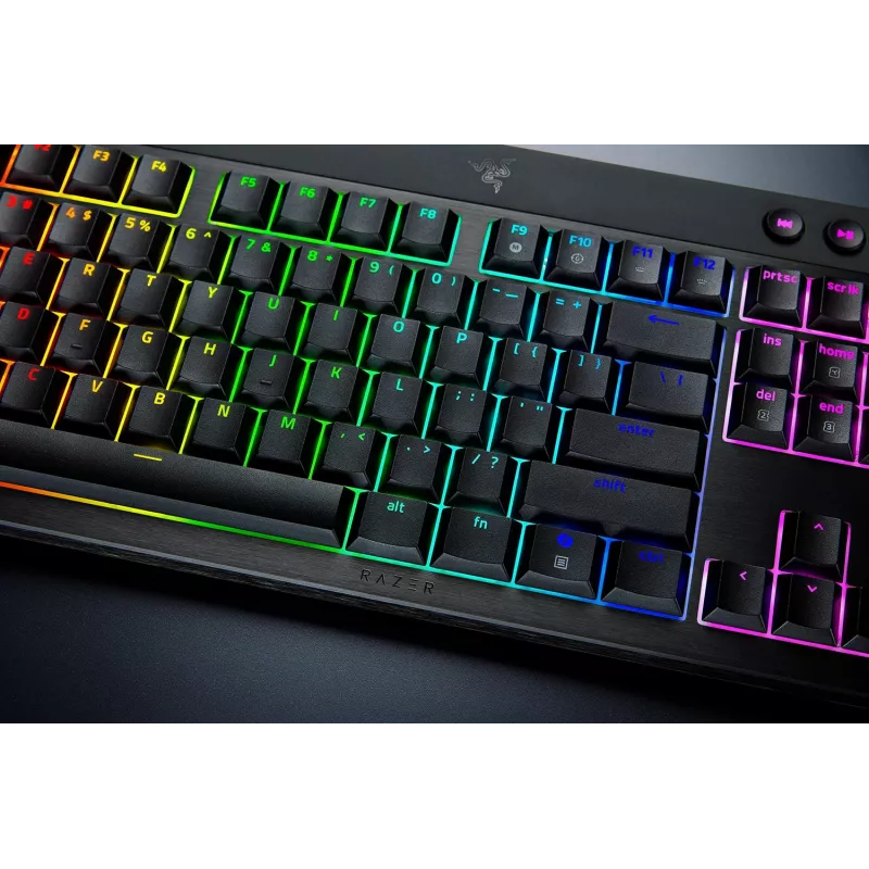 Tastiera da gaming Razer BlackWidow V4 Low-profile Wireless — tasti meccanici low-profile, Bluetooth e 2,4 GHz
