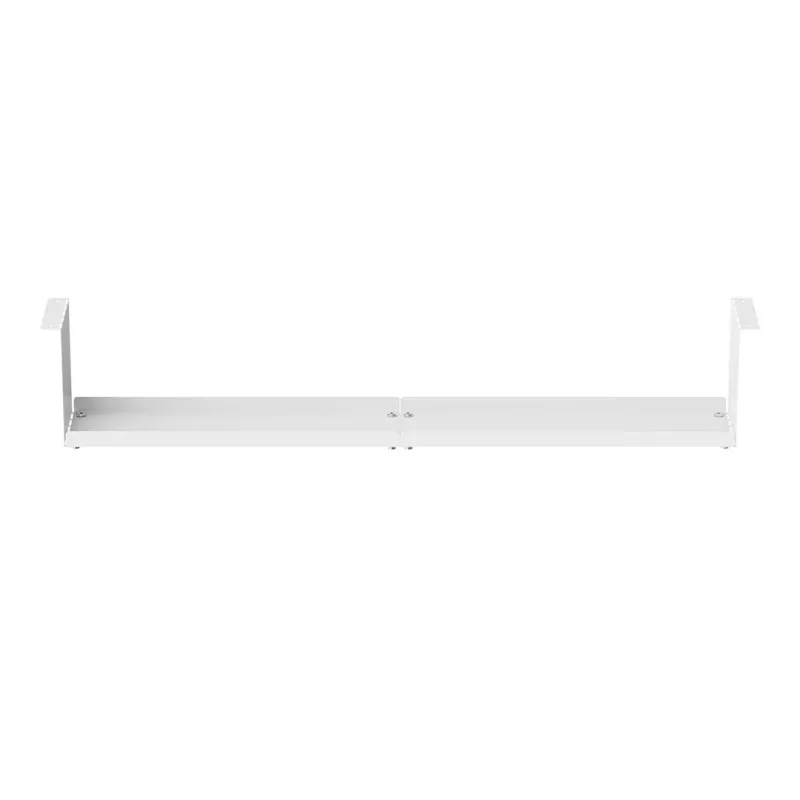 Maclean organizer cavi compatto sotto la scrivania, carico max 5 kg, bianco, MC-107 W
