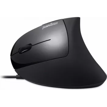Perixx PERIMICE-513 L, mouse ergonomico, per mancini, verticale, nero