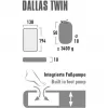 Materassino gonfiabile da campeggio Dallas Twin 41033 (citronella)