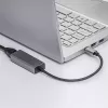 Adattatore Akyga AK-AD-65 da USB-C a Ethernet Gigabit, RJ45, 15 cm, argento