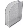 Portadocumenti verticale FORPUS FO30559, lamiera forata, altezza 7 cm, argento