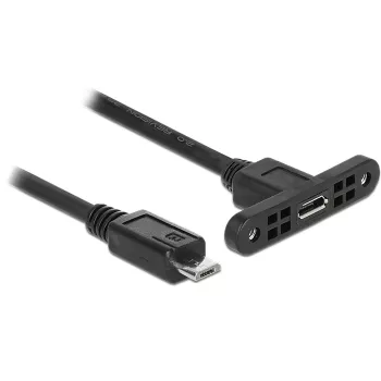 Cavo USB DeLOCK 85245 USB 2.0 0,25 m Micro-USB B nero