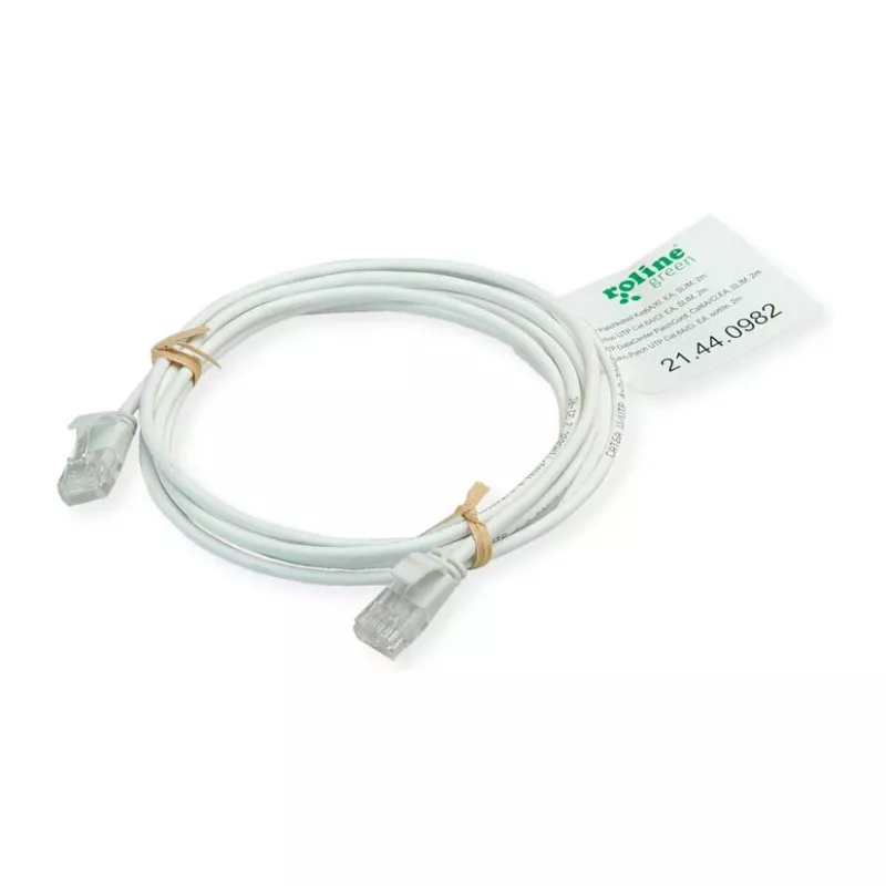 ROLINE GREEN cavo patch UTP Cat.6A (classe EA), LSOH, sottile, blu, 0,15 m