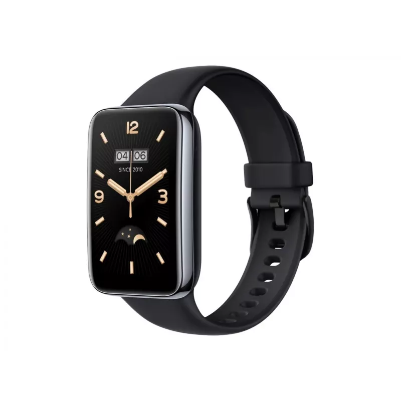 Cinturino in silicone FIXED per Xiaomi Mi Smart Band 7 Pro – nero, regolabile, resistente all'acqua