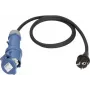 Cavo di alimentazione AS Schwabe 1,5 m H07RN-F 3G2,5 con connettore femmina CEE 16A e connettore maschio Schuko 250V