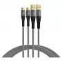 EFB Elektronik Set di cavi USB-A a USB-C 60W QC 3A 2x3m grigio - Digitale/Dati (USB-AC-00009)
