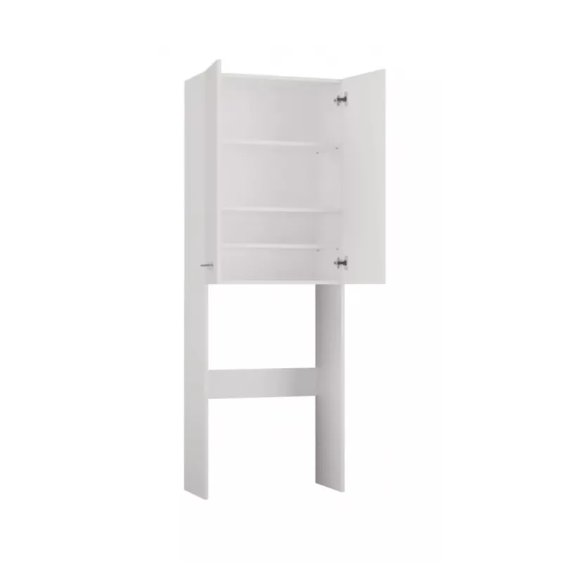 Mobile contenitore da bagno Top e Shop POLA DD BIEL – a parete, struttura bianca, 4 ripiani