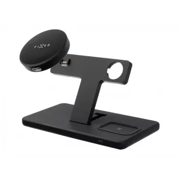 Fixed | MagPowerstation stazione di ricarica wireless 3-in-1 con supporto MagSafe | FIXMPOS-BK | nero