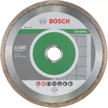Disco diamantato per ceramica Bosch Professional Ø180 mm, 10 pezzi, foro 22,23 mm