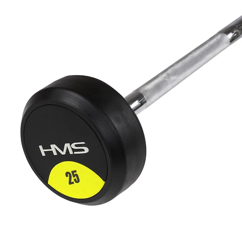 Bilanciere fisso HMS GSG25 / barra gommata 25 kg