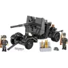 Set di costruzione Cobi mattoncini cannone antiaereo 8,8 cm con rimorchio – 360 pezzi
