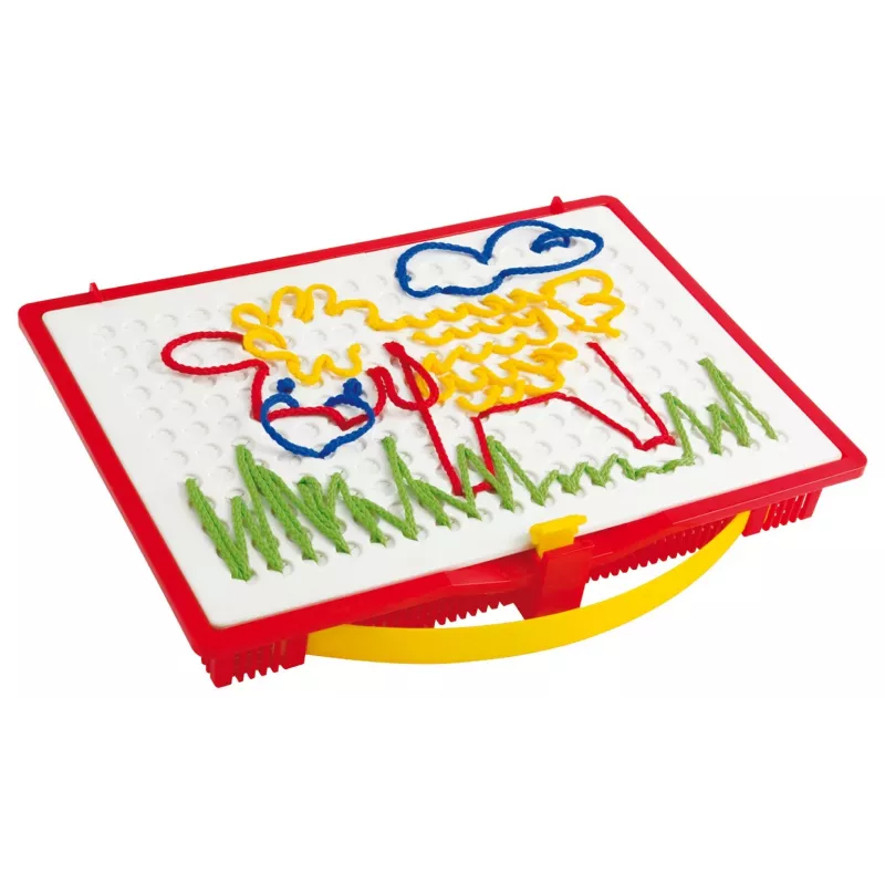Quercetti 0570 Filo gioco educativo con fili da ricamo, da 4 anni, multicolore