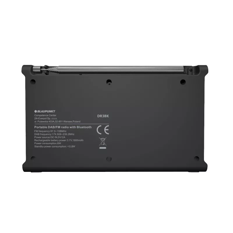 Blaupunkt DR3BK radio portatile nero