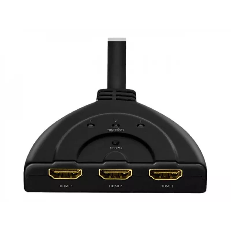 LogiLink - Splitter/switch video/audio - 3 x HDMI - Desktop