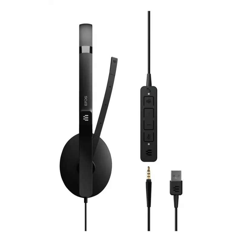 Headset EPOS ADAPT 165T USB II con filo archetto ufficio/call center USB Type-A nero