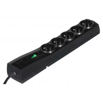 Ciabatta EVER CLASSIC 5 prese cavo 3 m 250 V 10 A con protezione da sovratensione (175 J) nero