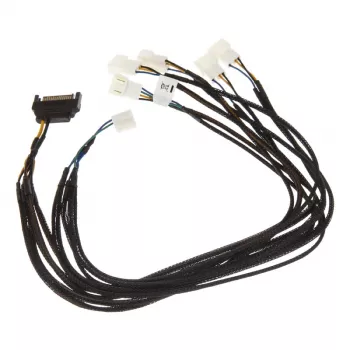 Akasa Flexa FP5S cavo distributore PWM (5 ventole) - sleevato, 45 cm (AK-CBFA07-45)