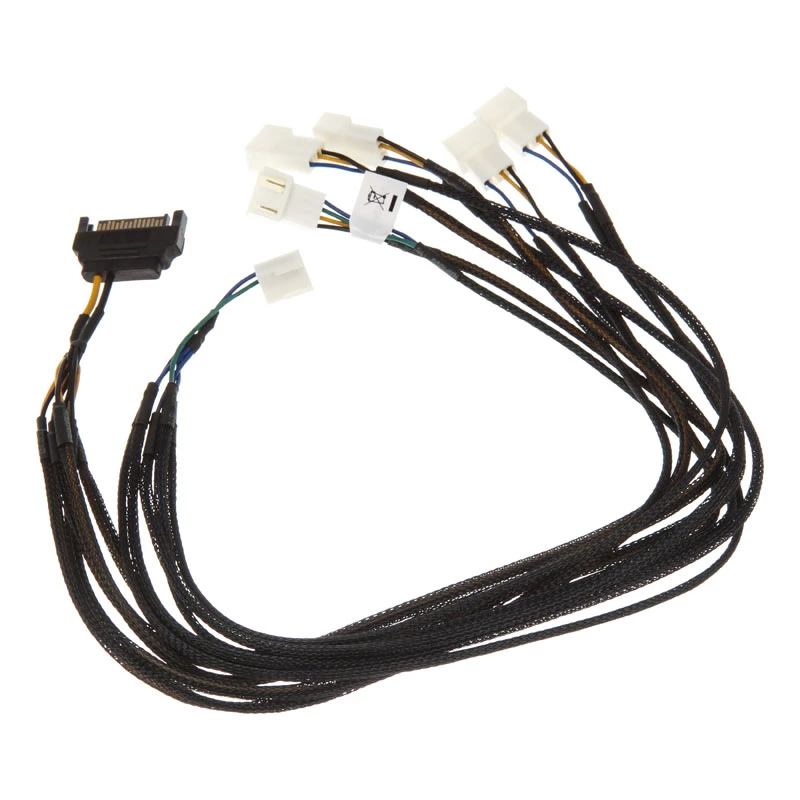 Akasa Flexa FP5S cavo distributore PWM (5 ventole) - sleevato, 45 cm (AK-CBFA07-45)