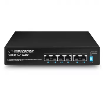 Switch PoE Esperanza ENS105 6 porte 10/100 60W