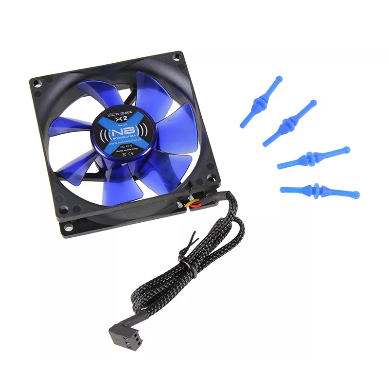 Noiseblocker BlackSilentFan X2 ITR-X-2 ventola per case, 80 x 80 x 25 mm