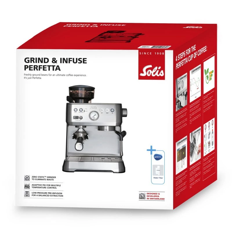 Macchina per espresso semiautomatica Solis Grind & Infuse Perfetta 2,6 L