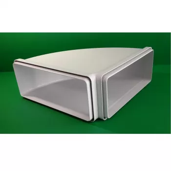 Faber Curve CRO 90 – Curva a 90° per canale di scarico rettangolare 220 x 90 mm