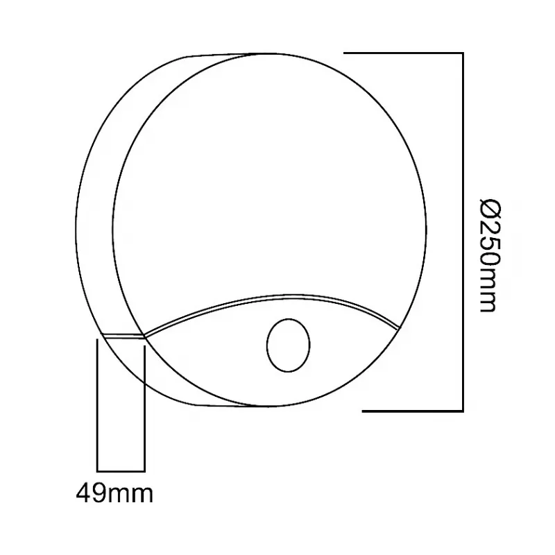 Lampada LED da parete MACLEAN MCE357W con sensore di movimento IR, bianca, per esterni e interni