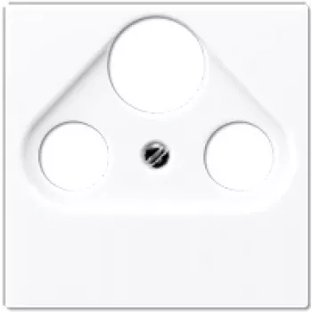 Placca a parete per satellite/TV/radio Jung A 561 BFPLSAT WW bianco, termoplastica, 1 modulo