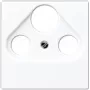 Placca a parete per satellite/TV/radio Jung A 561 BFPLSAT WW bianco, termoplastica, 1 modulo