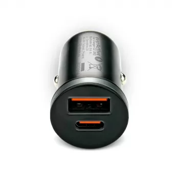 Caricabatterie da auto everActive CC-30Q QC3.0 35W – 1x USB-A, 1x USB-C, ricarica rapida