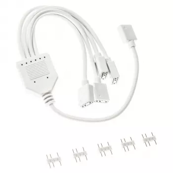 Cavo splitter ARGB Kolink PGW-AC-KOL-157 30 cm bianco per connettori 3-Pin-5V-ARGB