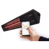 Stufa a infrarossi SUNRED PRO25W-SMART, triangolare da parete scura, 2500 W, nero, IP55