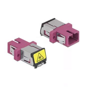 Accoppiatore in fibra ottica DeLOCK 86891 SC simplex femmina su SC simplex femmina multimodale viola