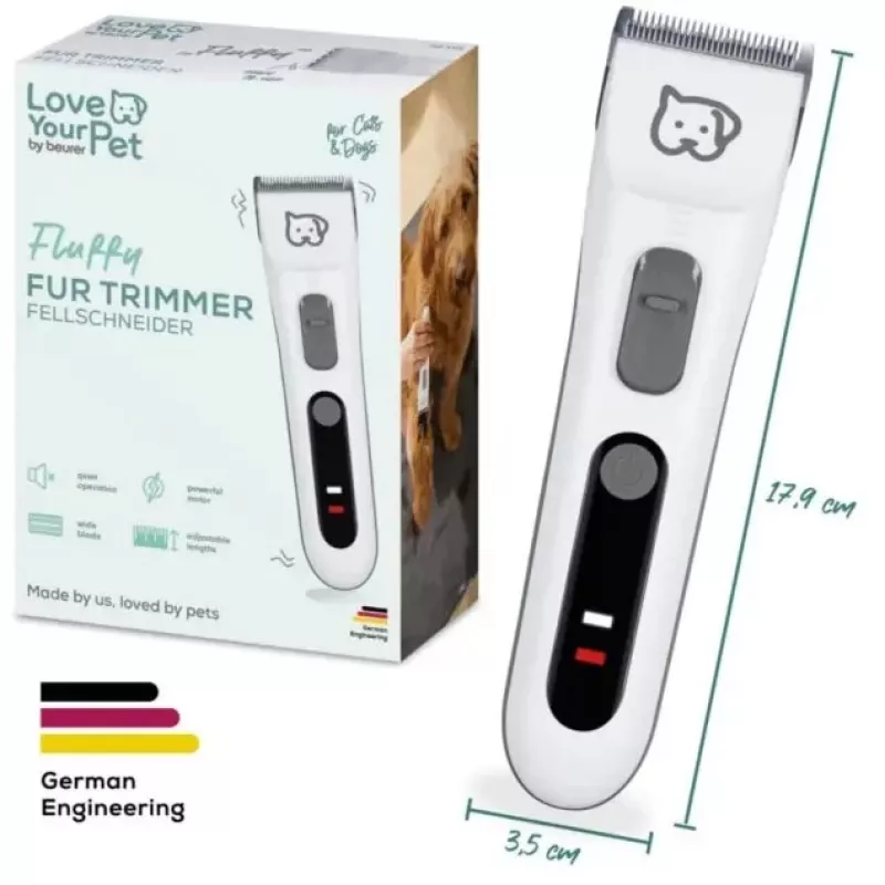 Trimmer per animali per tagliare cani e gatti Beurer Fluffy PP110 – strumento per la cura e il taglio del pelo