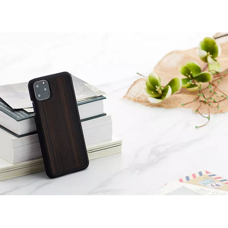Custodia per smartphone Man and Wood per iPhone 11 Pro Max, nero ebano